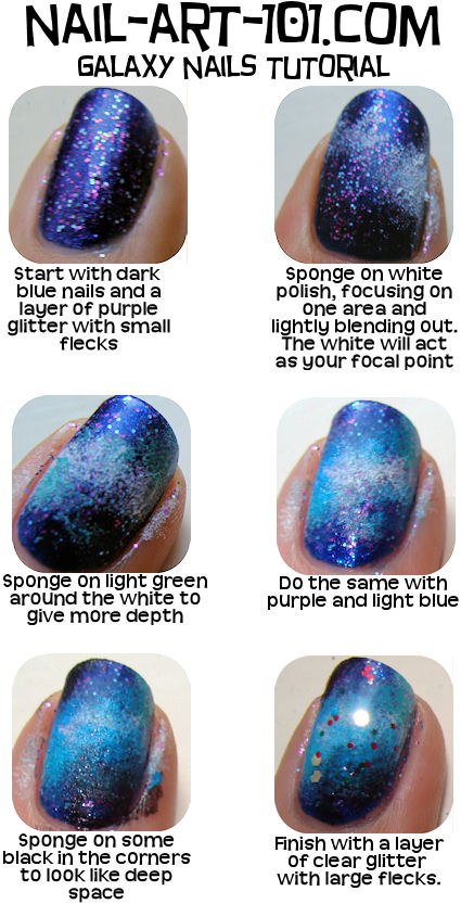 Paper Dolls: Nail Art  Galaxy Nails