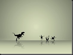 All you really have to do is outrun someone else.    The reason people group up in crowds, after all.