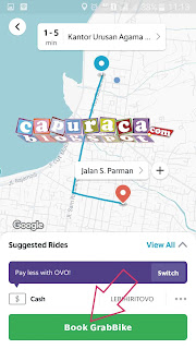 Cara pesan Grabbike atau Grabcar untuk orang lain