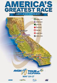 2015 Tour of California route map