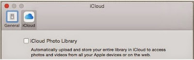 iCloud photo library option
