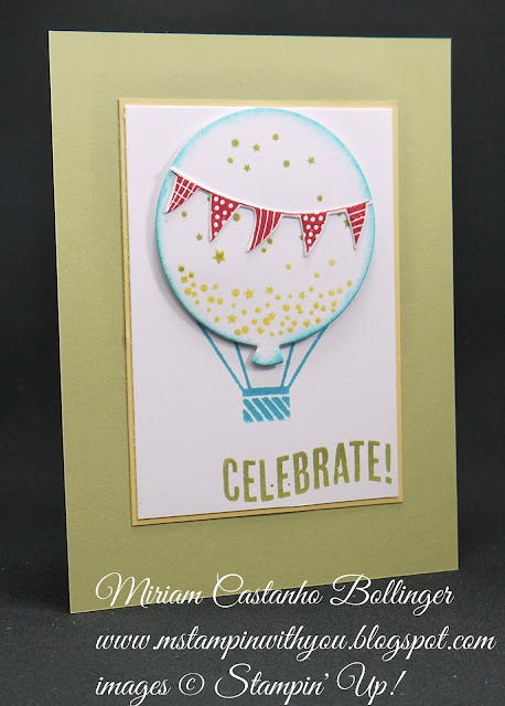 Miriam Castanho-Bollinger, #mstampinwithyou, stampin up, demonstrator, dsc, birthday card, children, celebrate today stamp set, balloon framelits, big shot, su