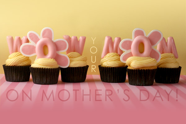 mother days cupcakes. for Mother#39;s Day!