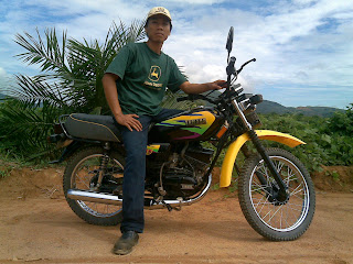 job training john deere farm tractor at the palm oil company at west borneo