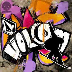 volcom title graffiti