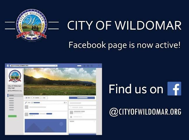 Link to official City of Wildomar facebook page.