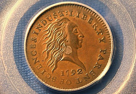 rare one cent of U.S.A. of 1792 sold at 1.5 millions