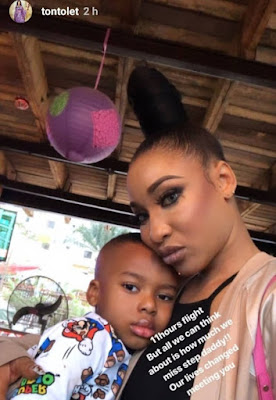 Looks Like Tonto Dikeh Has Found Love Again, Says Her Son Now Has A Stepdad