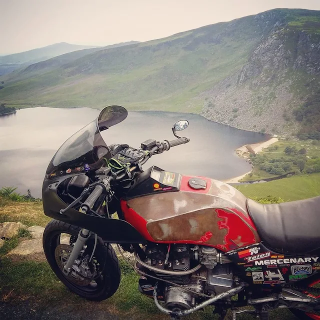 Kawasaki GPZ 1100 at the Guinness Estate, Lough Tay, County Wicklow - Photo Evan Kelly