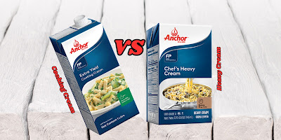 Perbezaan Antara Heavy Cream dan Cooking Cream