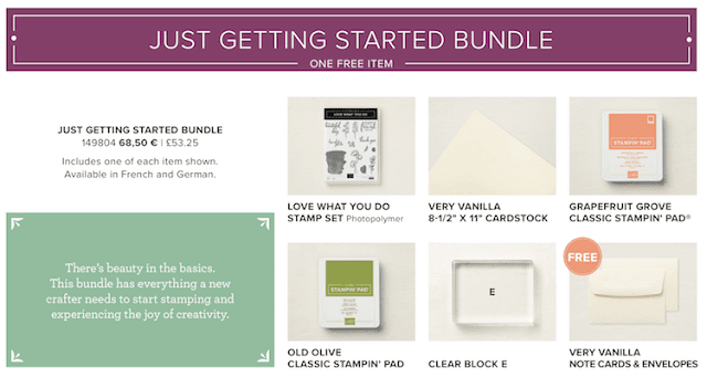 Just Getting Started Share What You Love bundle
