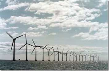 windmills on lake mich