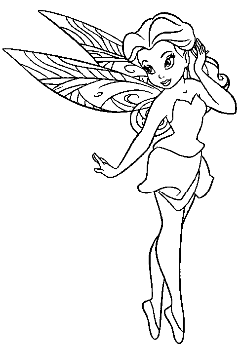 Fairy Coloring Sheets 3