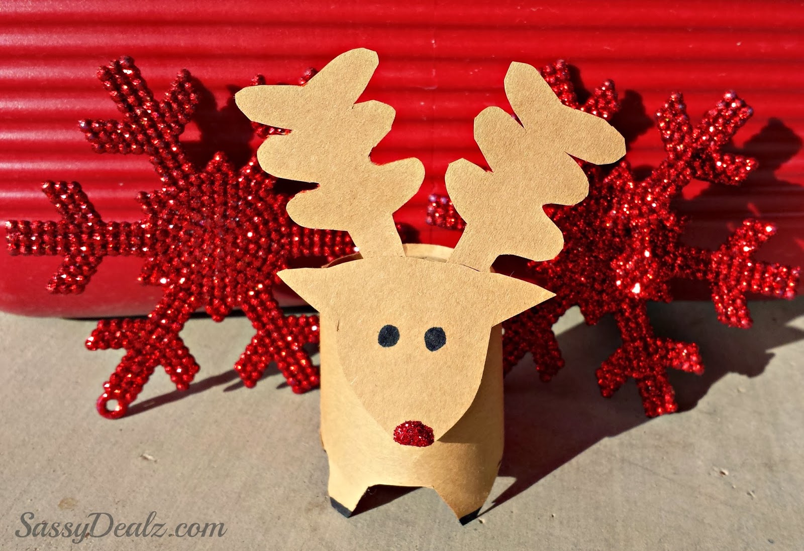 Mini Reindeer Toilet Paper Roll Christmas Craft For Kids 