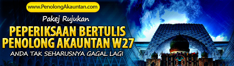 Peperiksaan Bertulis Penolong Akauntan Julai 2013  Contoh 