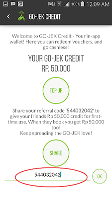 Cara mendaptkan 50 ribu Gojek credit gratis