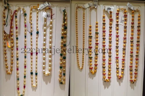 Gold Beads and Pearls Chains Gallery