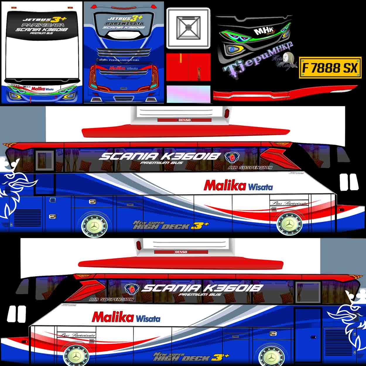 livery bussid malika wisata