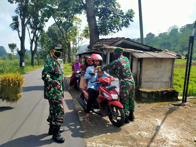 KodimKaranganyar - Dukung Pemerintah Cegah Covid-19 Masyarakat Wajib Pakai Masker