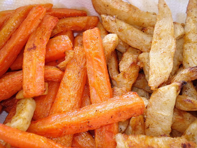 Paprika Roasted Celeriac and Carrots