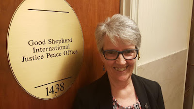 Sr. Winifred Doherty, the U.N. representative of the Congregation of Our Lady of Charity of the Good Shepherd (GSR photo / Chris Herlinger)