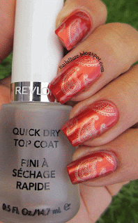 paisely stamping and Revlon Top Coat Review