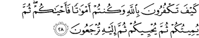Surat Al-Baqarah Ayat 28
