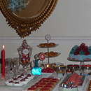 Sweet table Saint Sylvestre table flocons / New year Snowflake sweet table