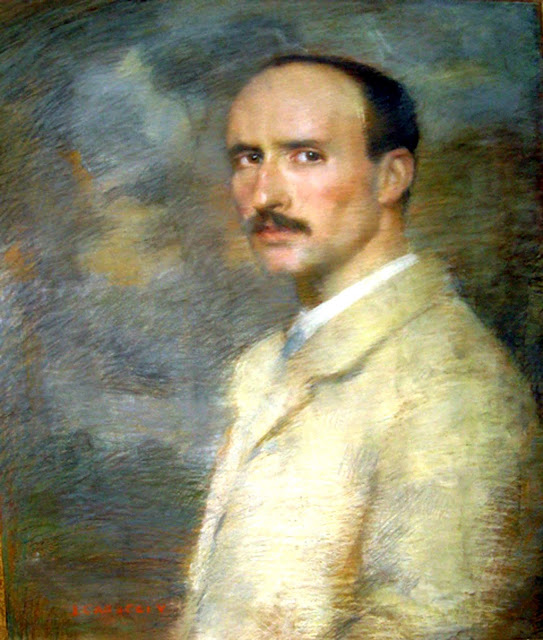 José Caracci Vignatti , Self Portrait, Portraits of Painters, Fine arts, José Caracci, Portraits of painters blog, Paintings of José Caracci, Painter José Caracci