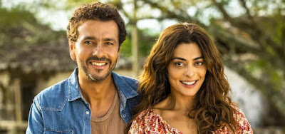 Marcos Palmeira (Amadeu) e Juliana Paes (Maria da Paz) são os protagonistas de A Dona do Pedaço