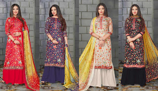  Bipson Kashmiri Queen 846 Cotton Dresses