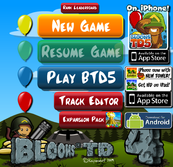 Bloons Tower Defense 5. Help the ape again to destroy masses of ...