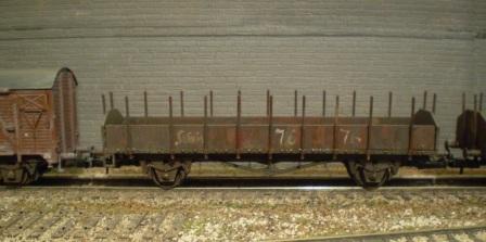 HO scale  stake wagons