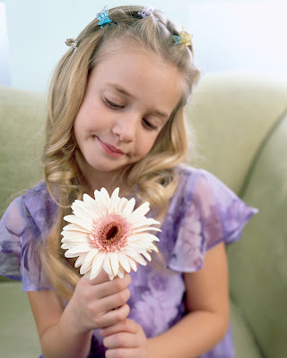 Girl with Flower