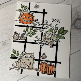 Halloween card idea using Have a Hoot Stamp Set