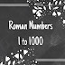 Roman Numerals 1-1000 Chart