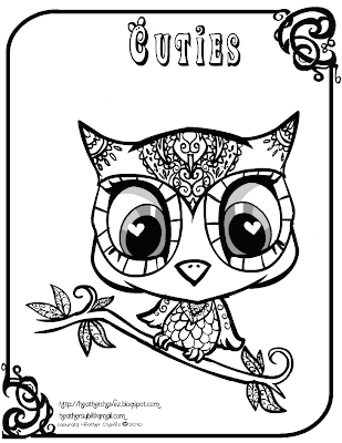  Coloring Pages on Creative Cuties  Owl Coloring Page