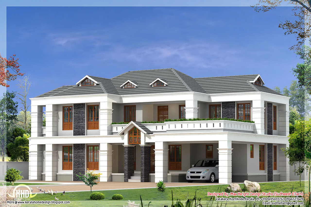 bedroom 2800 sq.feet house design ~ Kerala House Design Idea