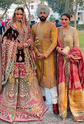Glorious Wedding Outfits with Former Miss India Simran Kaur and Gurickk Maan