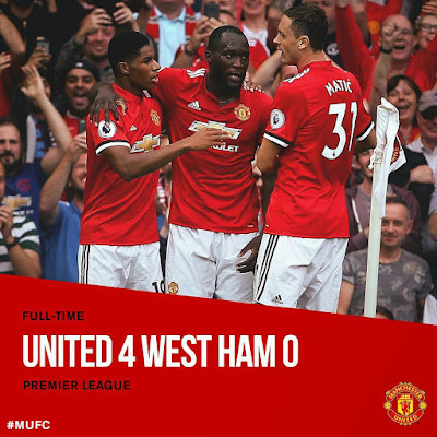 [Video Highlight] Lukaku Scores Twice As Manchester United Destroy West Ham 4-0