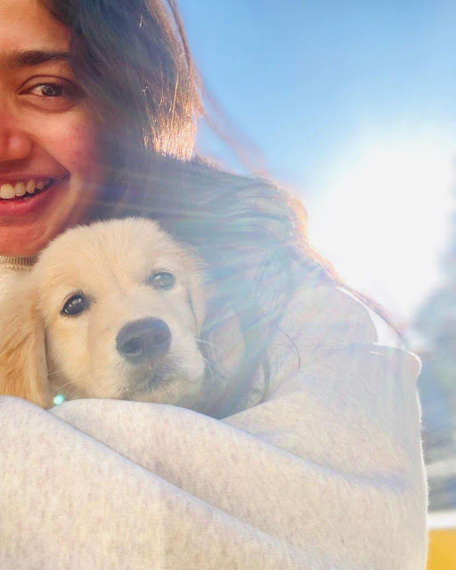 Sai Pallavi with her Dog