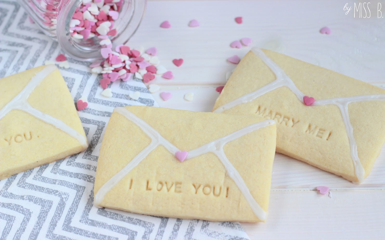 Valentinstag: Süße Liebesbrief-Kekse 