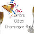 Ombre Glitter Champagne flutes