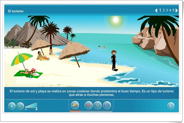 "El turismo" (Ciencias Sociales de Primaria). Plataforma Agrega.