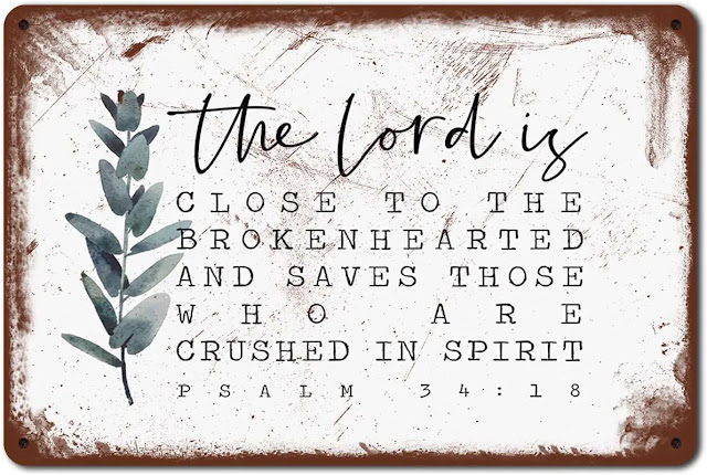 Scripture Print, Psalm 34:18