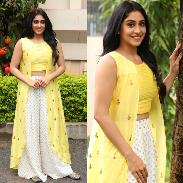 Regina Cassandra in Palazzos and Crop Top