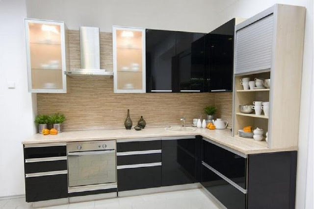 small l shaped modular kitchen design images