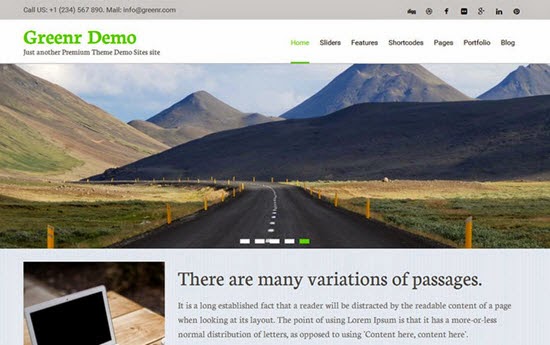 Greenr WordPress Theme