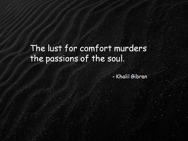 lust for comfort