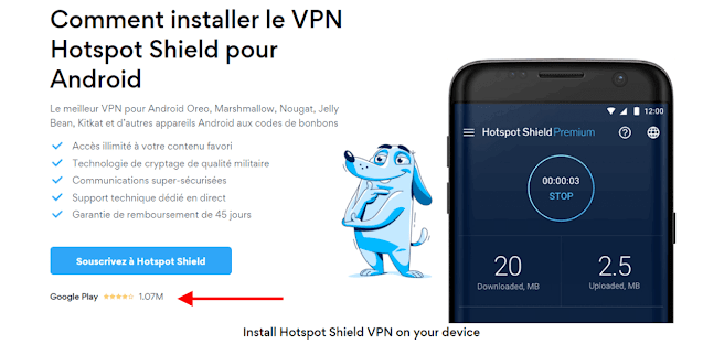 Télécharger VPN Hotspot Shield